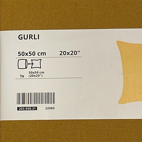 Ikea GURLI Pillowcase 20”X20” - Picture 5 of 5